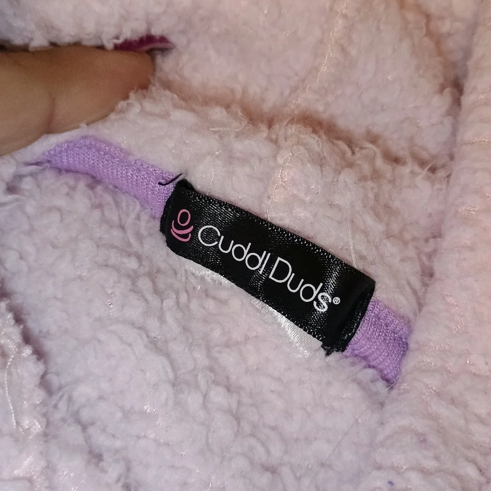 Cuddl Duds Unicorn Hoodie - Pink and Purple 7/8